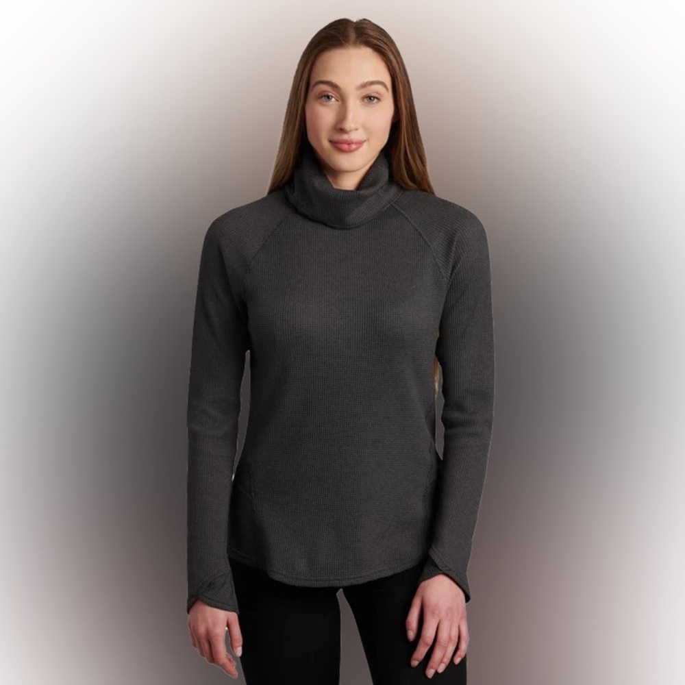 Kuhl Petra Thermal Turtleneck Charcoal Gray Size Medium
